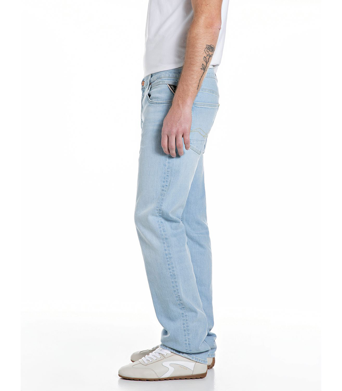 ストレートフィットAIDEEN スーパーライトストレッチデニム 詳細画像 ライトブルー 3